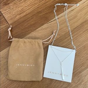 Jenny Bird leans pendant silver necklace